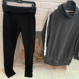 Victoria secret bundle. Leggings and pull-over sweatshirt.